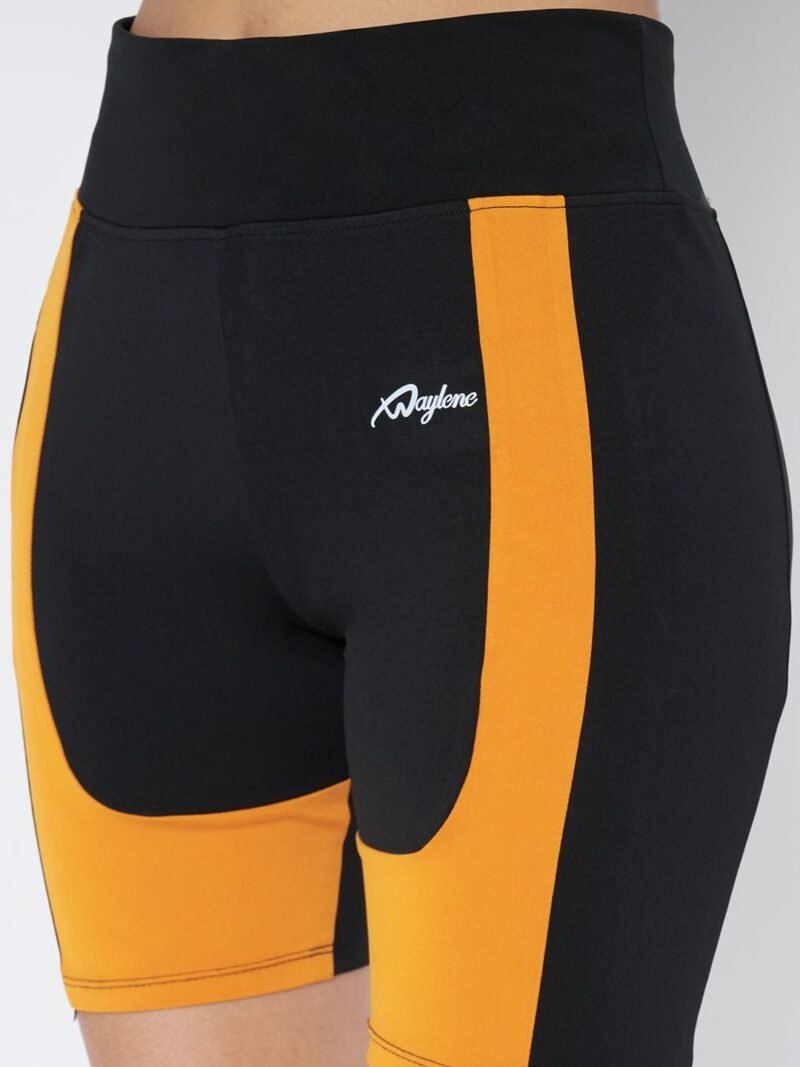 Waylene Women's High-Waist Black Sports Shorts for Running & Yoga - Image 5