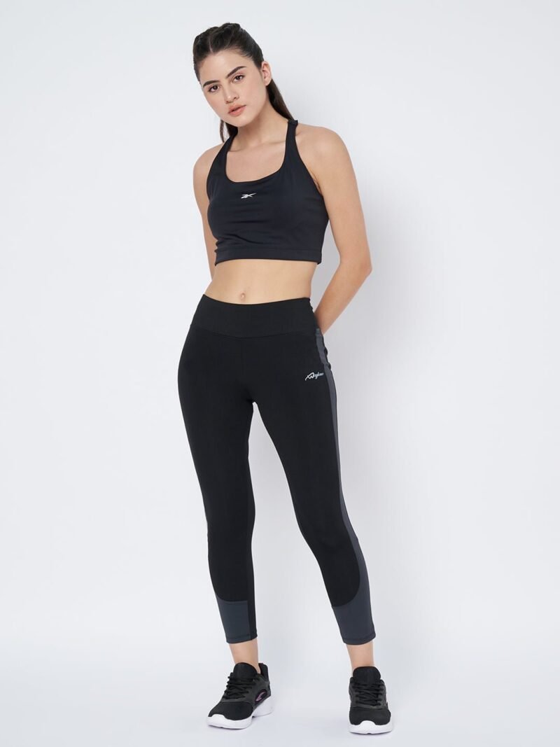 Waylene High-Waisted Yoga Leggings for Women, Black and Grey Sports Tights, Shop Online, Buy Online - Image 7