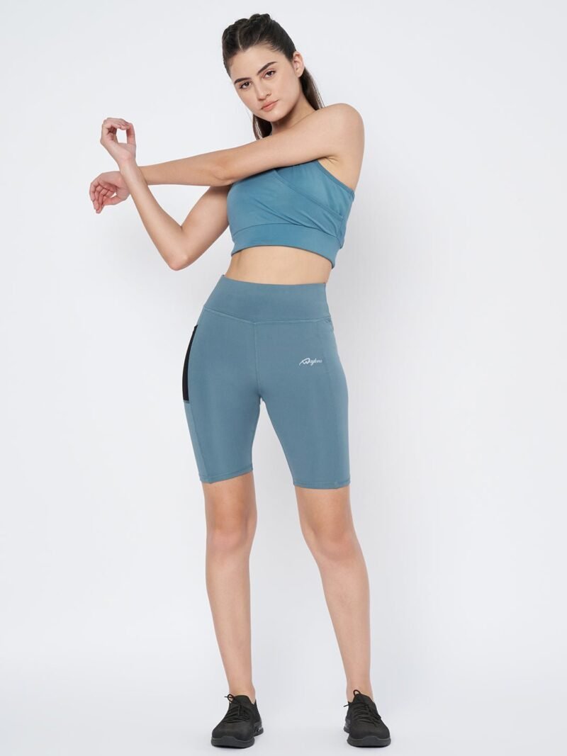 Waylene Airforce Blue Sports Shorts for Women, Perfect for Training - Shop Online, Buy Online - Image 7