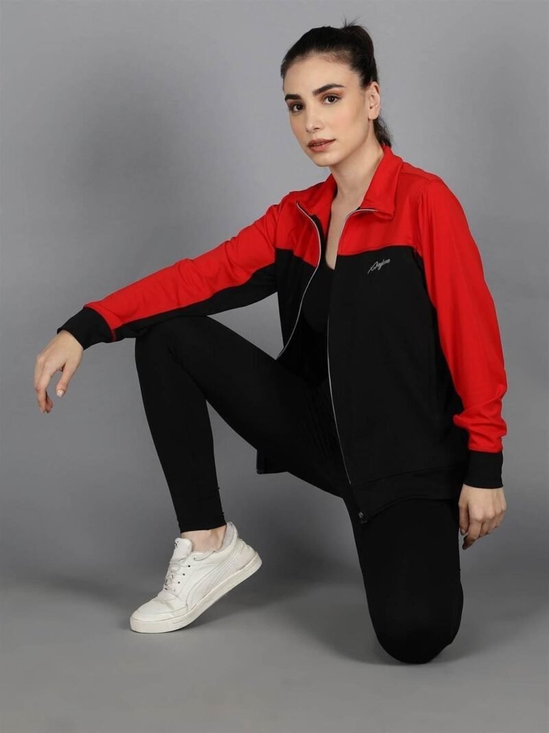 Waylene Red and Black Color Sweatshirt for Women, Ideal for Casual Wear, Shop Online, Buy Online - Image 5