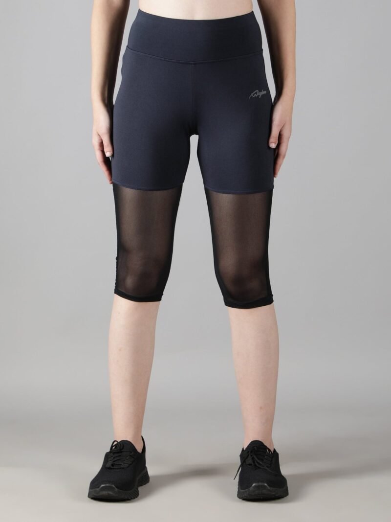 Waylene Navy Blue Track Suit Set for Women - Shop Online Capri Tights and Sports Bra for Gym, Yoga, Training - Image 4