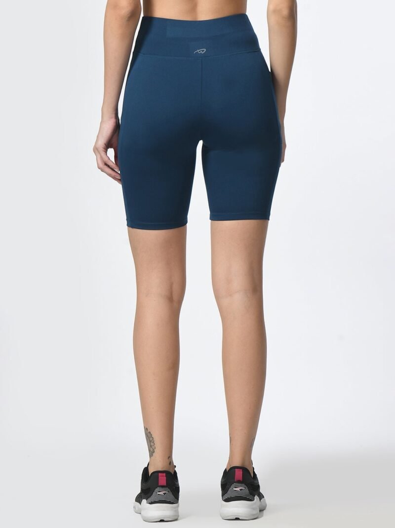 Waylene Teal Blue Shorts for Women: High-Performance, Dry-Fit & Slim Fit for Gym, Training, Running, Cycling & Yoga - Image 6