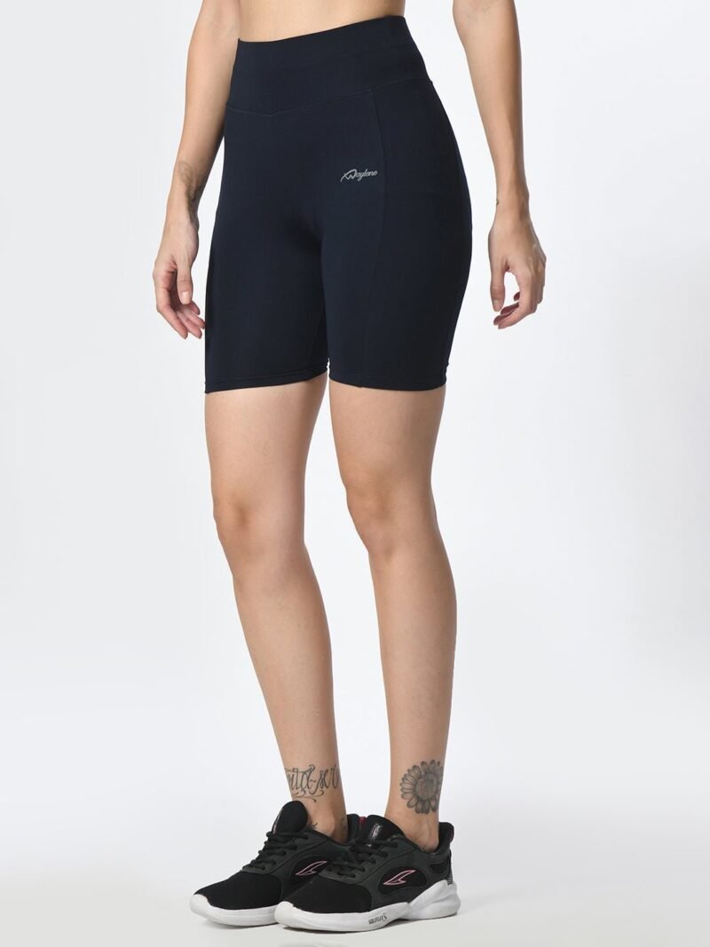 Waylene High-Performance Navy Blue Shorts for Women | Stylish Activewear - Image 4