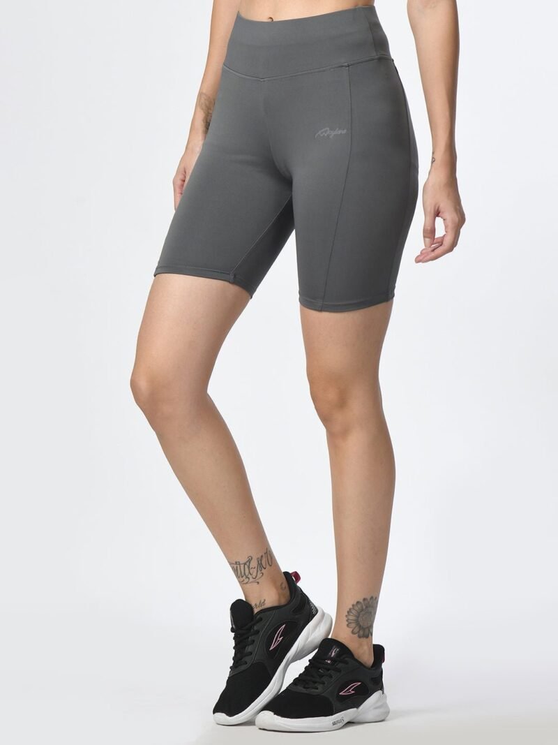 Waylene Grey Women's Gym Shorts: High-Performance, Dry-Fit & Slim Fit for Gym, Training, Running, Cycling & Yoga - Image 5