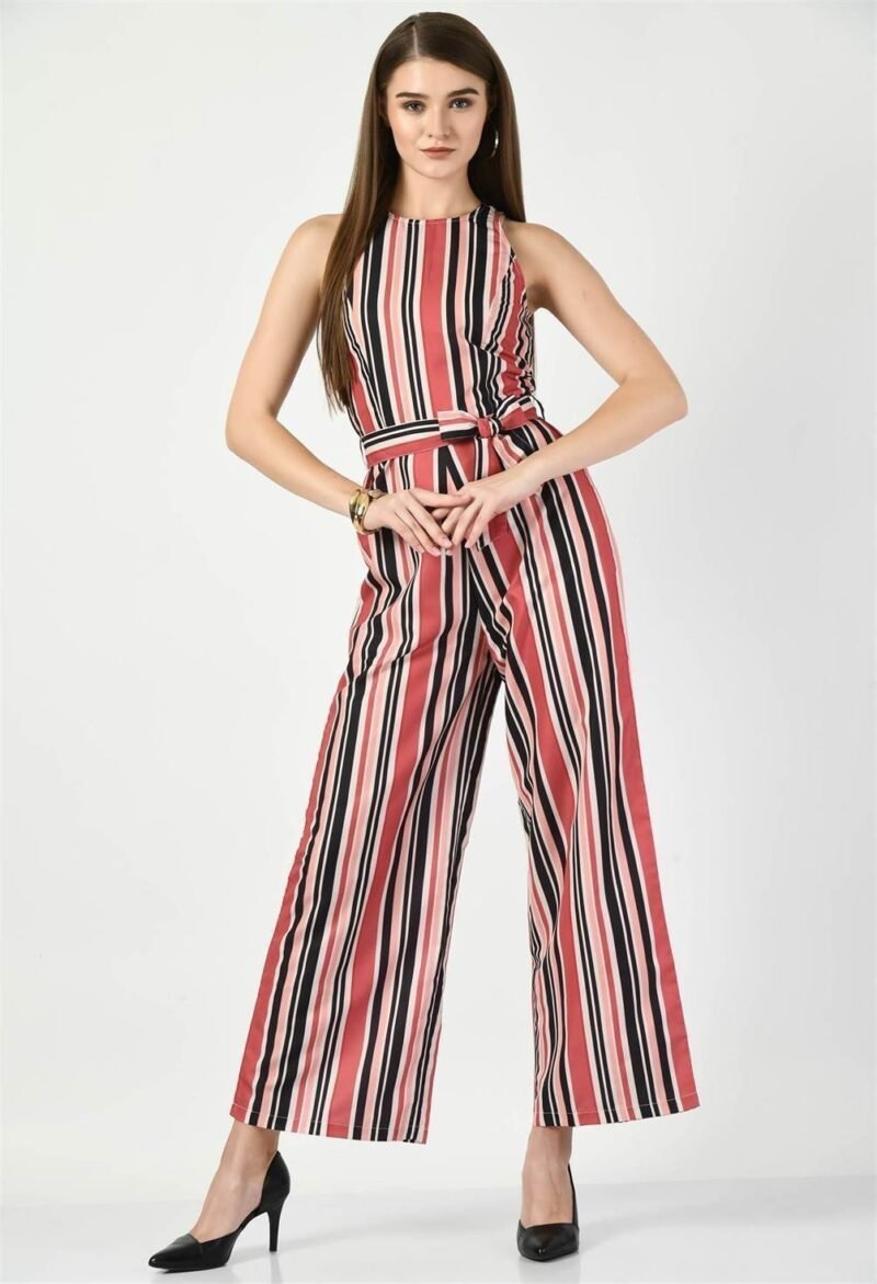 Waylene Striped Multicolor Sleeveless Jumpsuit for Women, Perfect for Casual Wear, Shop Online, Buy Online