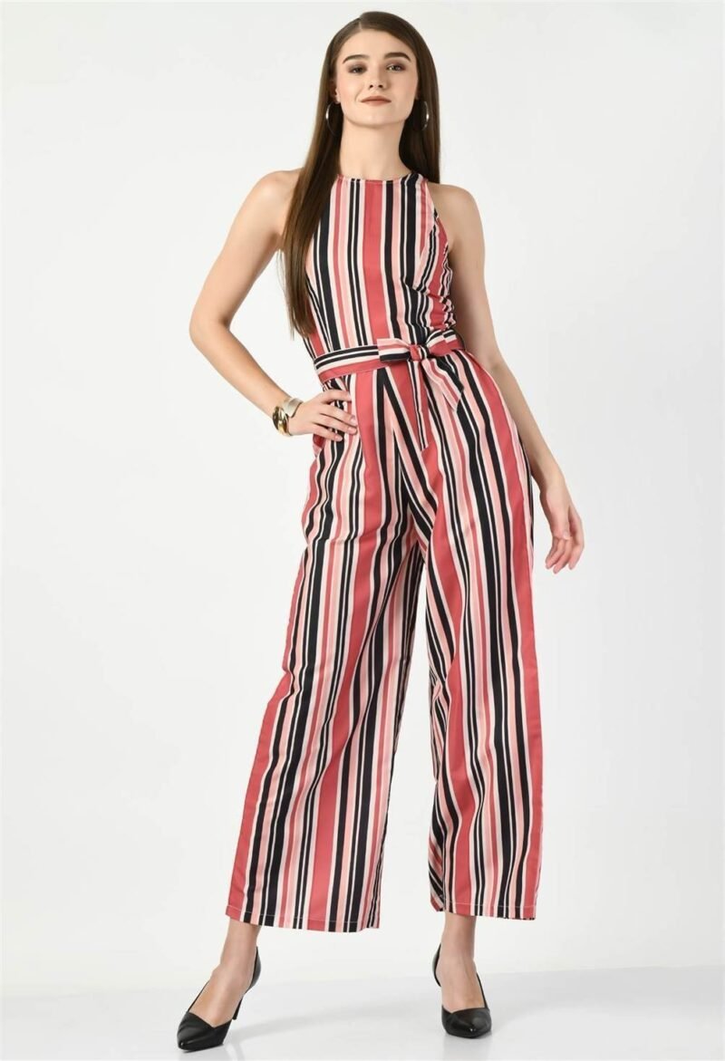 Waylene Striped Multicolor Sleeveless Jumpsuit for Women, Perfect for Casual Wear, Shop Online, Buy Online - Image 5